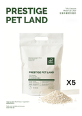 Prestige Pet Land 第四代皇牌天然豆腐木薯低敏貓砂 3.5kg X 5包