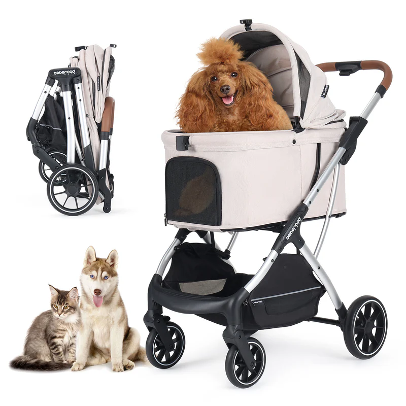 美國 Beberoad T5 寵物手推車 – 輕便折疊式外出推車