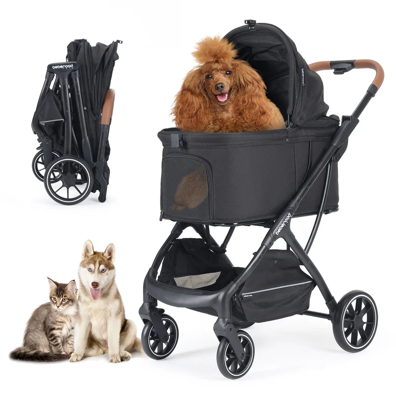 美國 Beberoad T5 寵物手推車 – 輕便折疊式外出推車