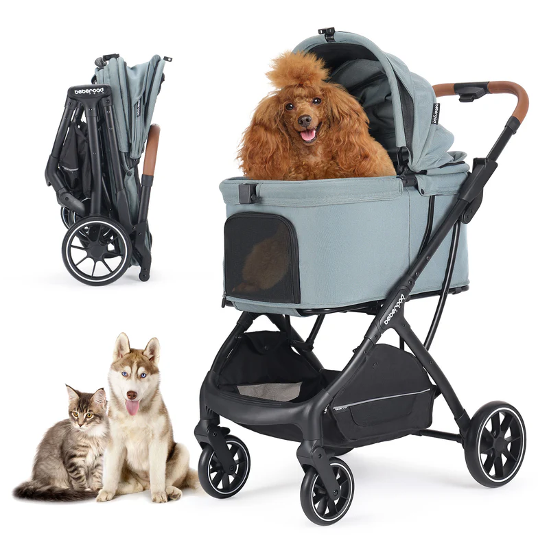 美國 Beberoad T5 寵物手推車 – 輕便折疊式外出推車
