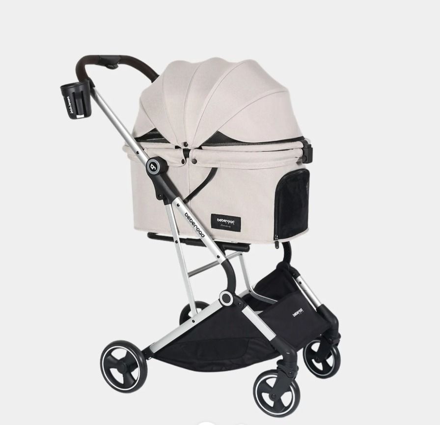 美國 Beberoad T4 寵物手推車 – 輕便折疊式外出推車（寵物承重：20kg）