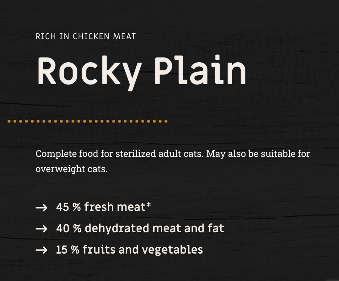 Natura wild -Rocky Plain grain free cat food 無穀類 貓糧 乾糧 chicken meat