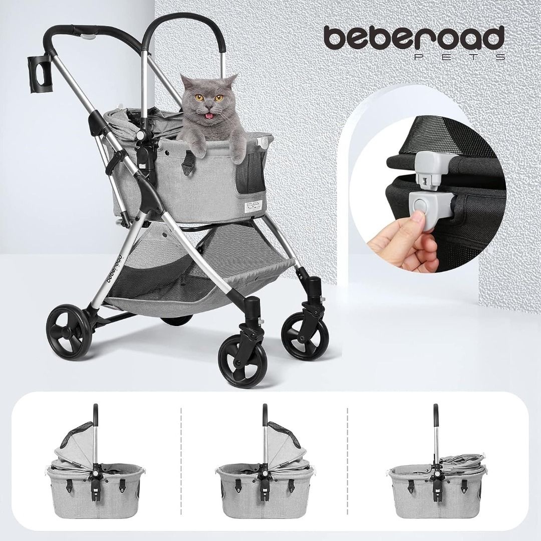 美國 beberoad R5 foldable aluminum pet dog trolley 高級鋁質 寵物可摺疊手推車