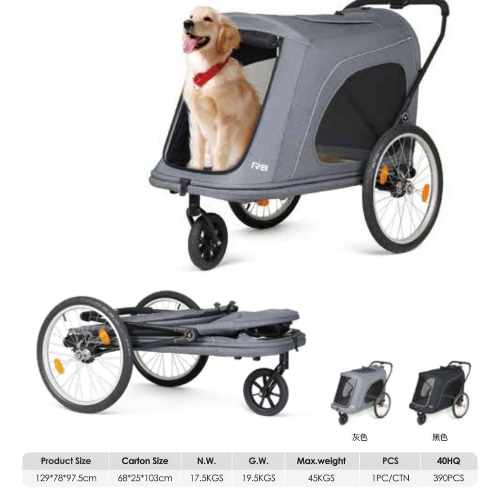 Beberoad R6 美國 beberoad R8 foldable aluminum pet dog trolley 鋁質 寵物可摺疊 雙層手推車 ...