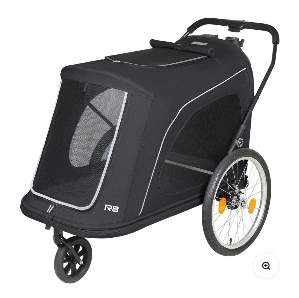 美國 beberoad R8 foldable aluminum pet dog trolley 鋁質 寵物可摺疊 雙層手推車