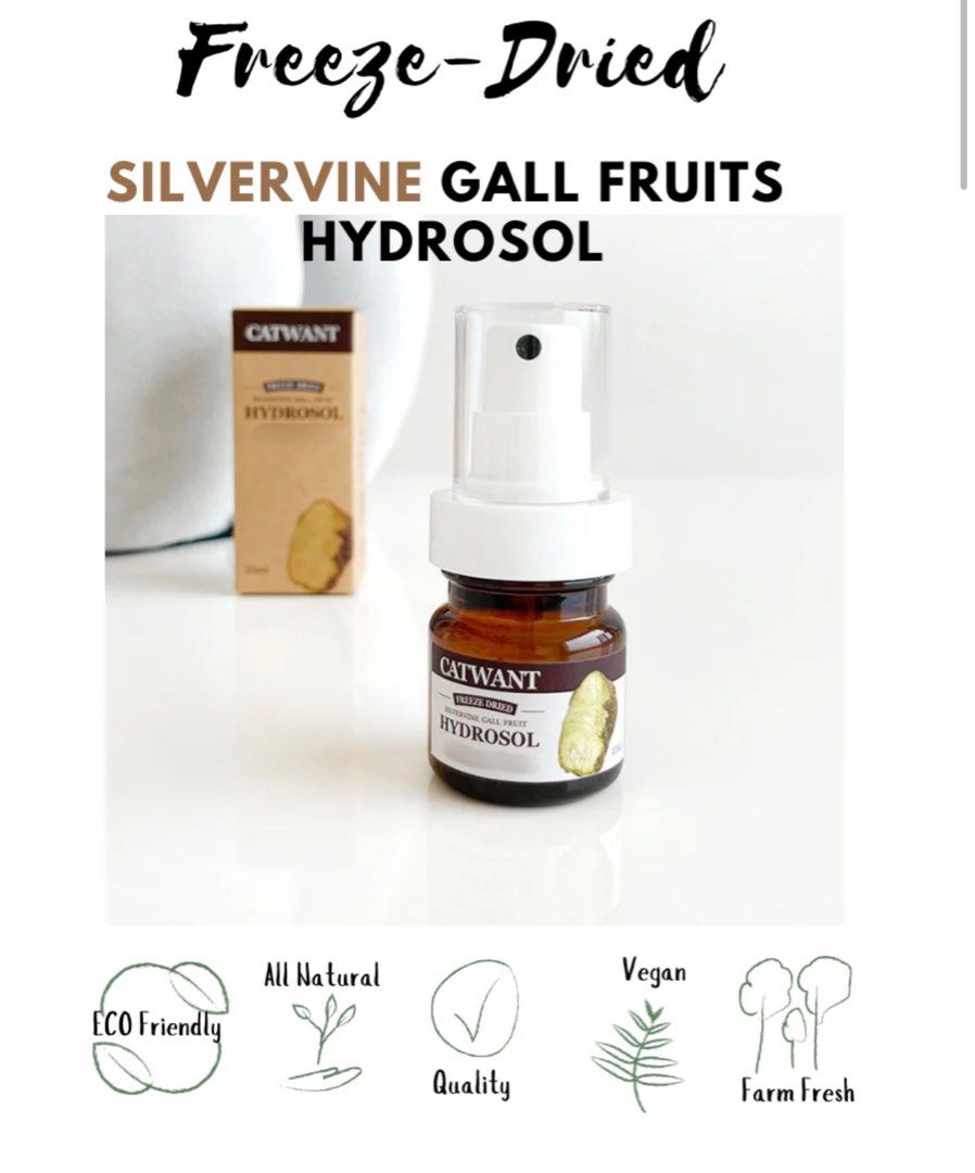 Catwant 貓咪旺農場 木天蓼純露舒緩液 Freeze-Dried Silvervine Gall Fruit Hydrosol – 35ml 加拿大版